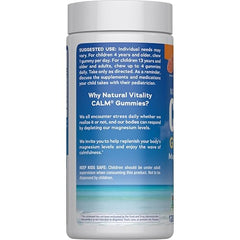 Natural Vitality Calm gummies serving-size image for convenient dosage