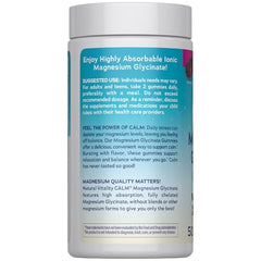 Close-up label shows premium magnesium glycinate for absorbable daily support.
