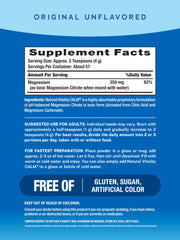 MaxCalm bottle pour showing convenient powder mix for effortless hydration.