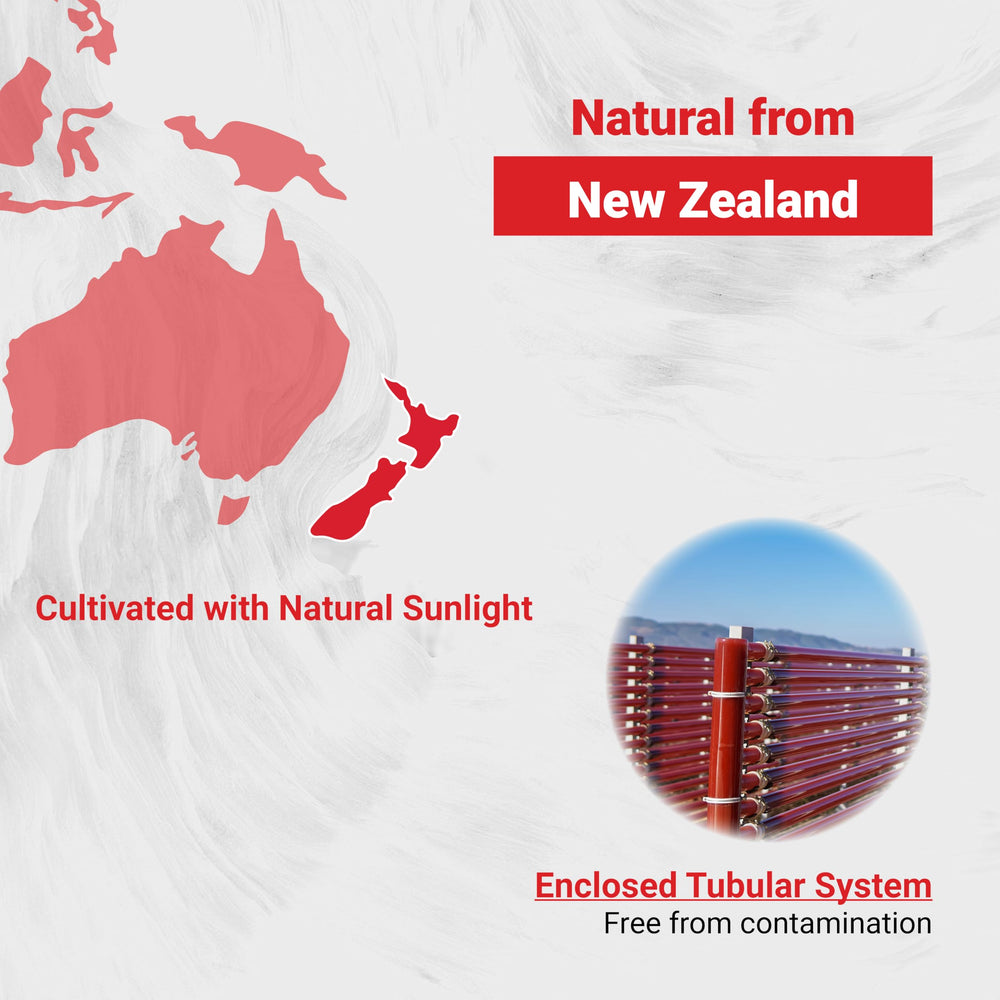 Naturalis New Zealand microalgae source of astaxanthin.
