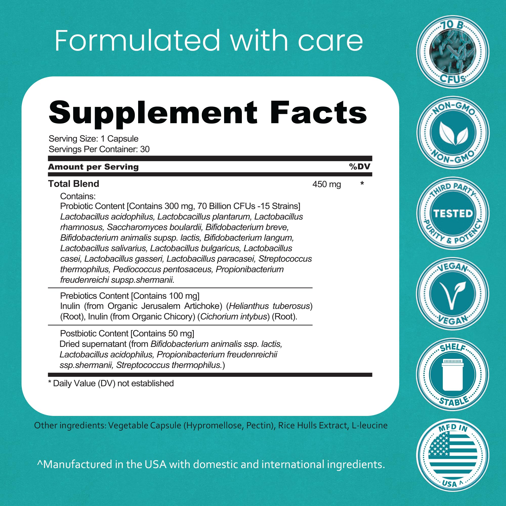 Naturallife Labs 15-strains blend promotes diverse gut flora