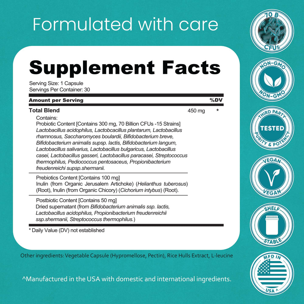 Naturallife Labs 15-strains blend promotes diverse gut flora