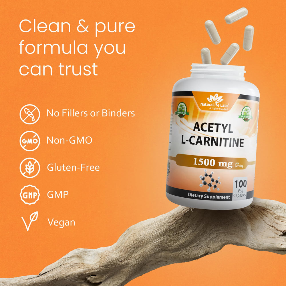NaturaLife Labs ALCAR bottle on kitchen counter ready for daily routine