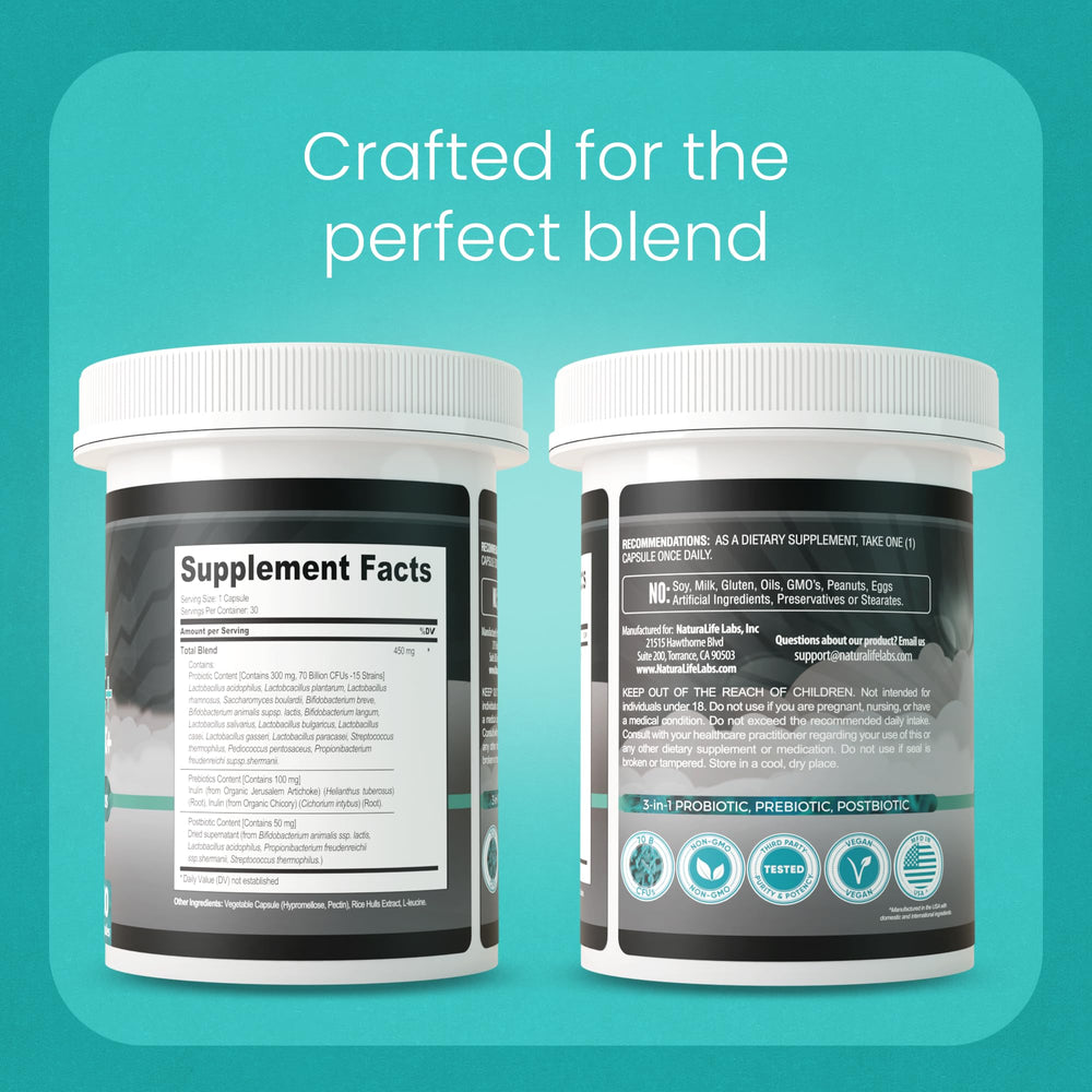 Naturallife Labs close-up capsules ready for daily use