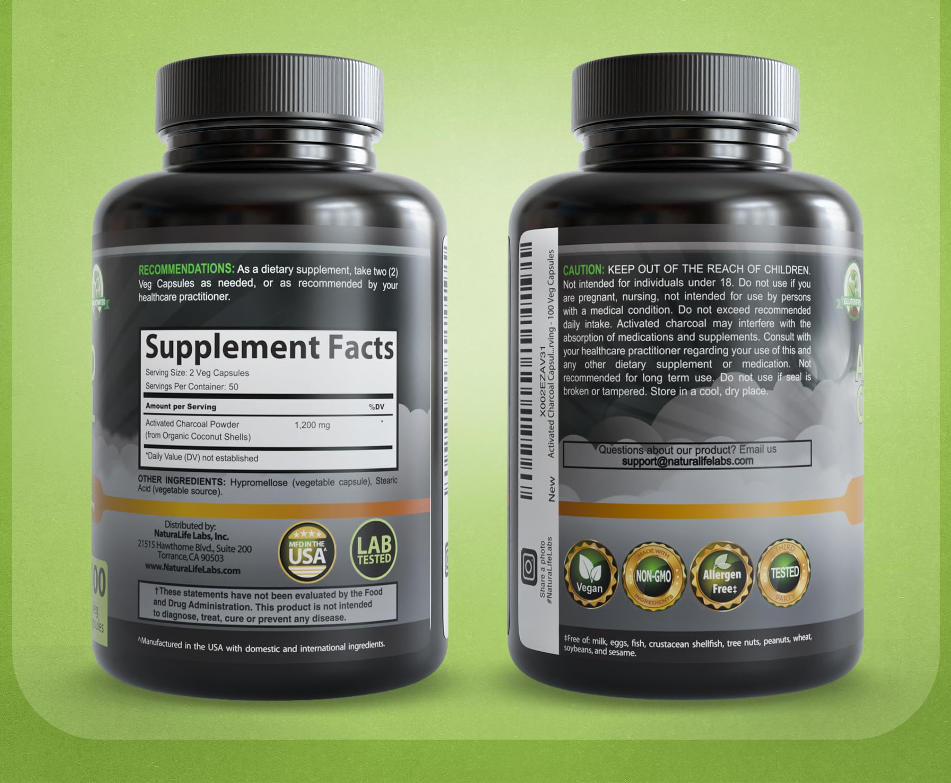 Capsules poured into hand suggest easy daily use