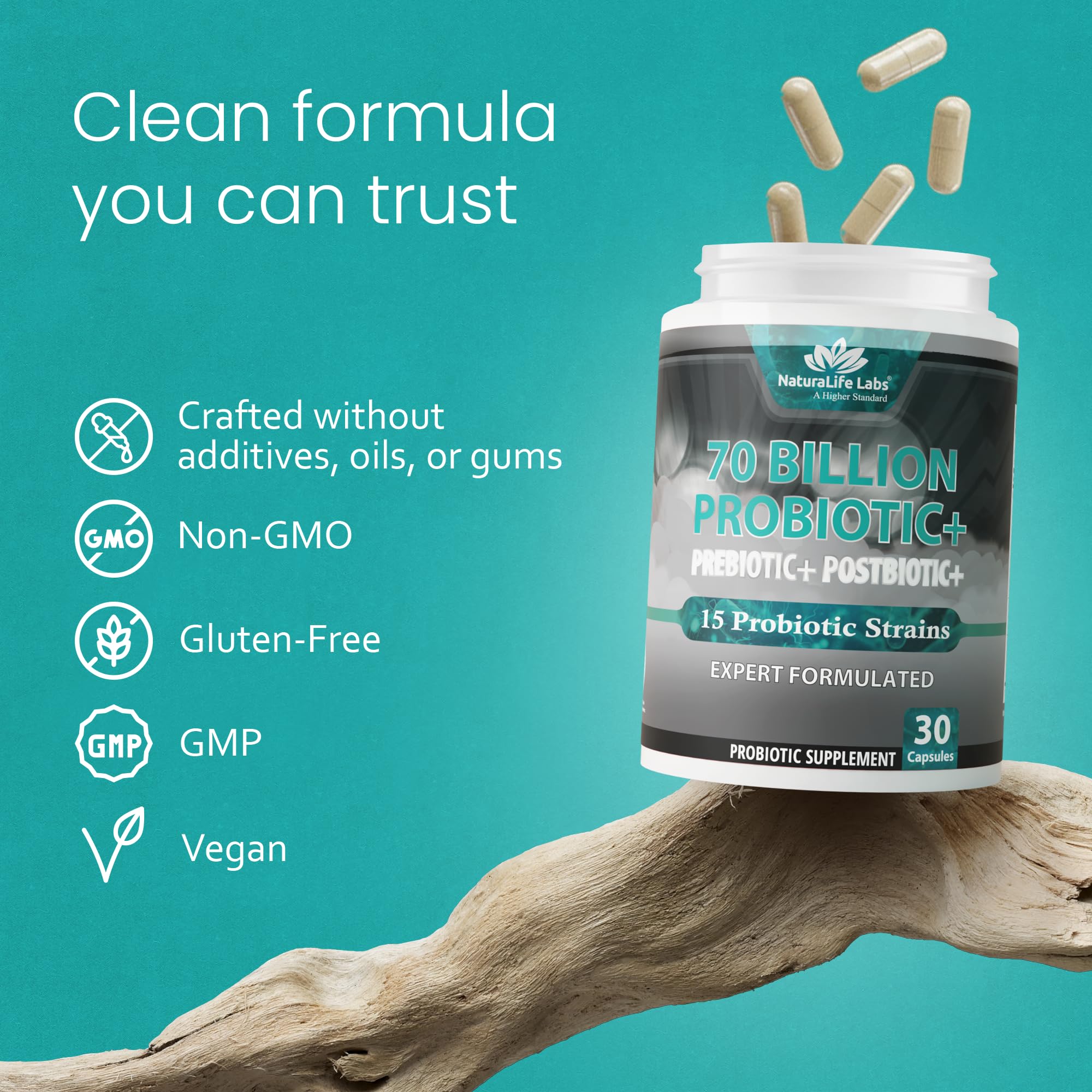 Naturallife Labs product shown with FDA-registered facility assurance