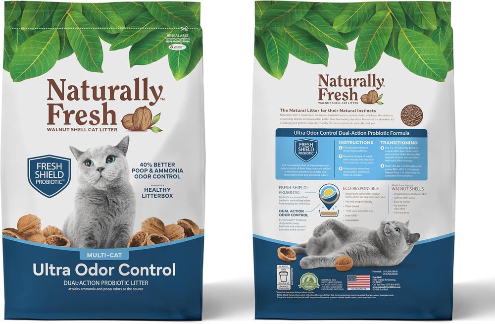 Naturally Fresh dust-free application emphasizes reduced airborne particles for sensitive noses.