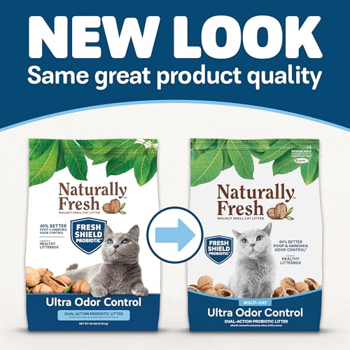 Naturally Fresh walnut-shell close-up showing natural odor-neutralizing material.
