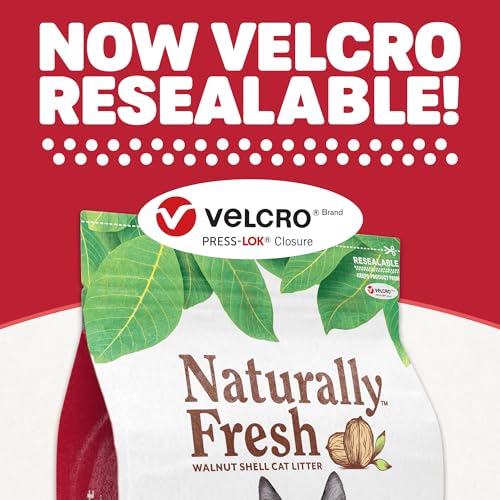 Naturally Fresh walnut-shells litter from upcycled byproducts reduces waste.
