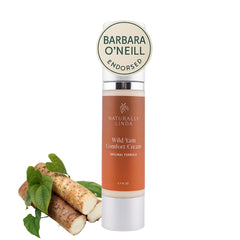 NATURALLY LINDA Wild Yam Cream bottle for smooth, soothing skin.