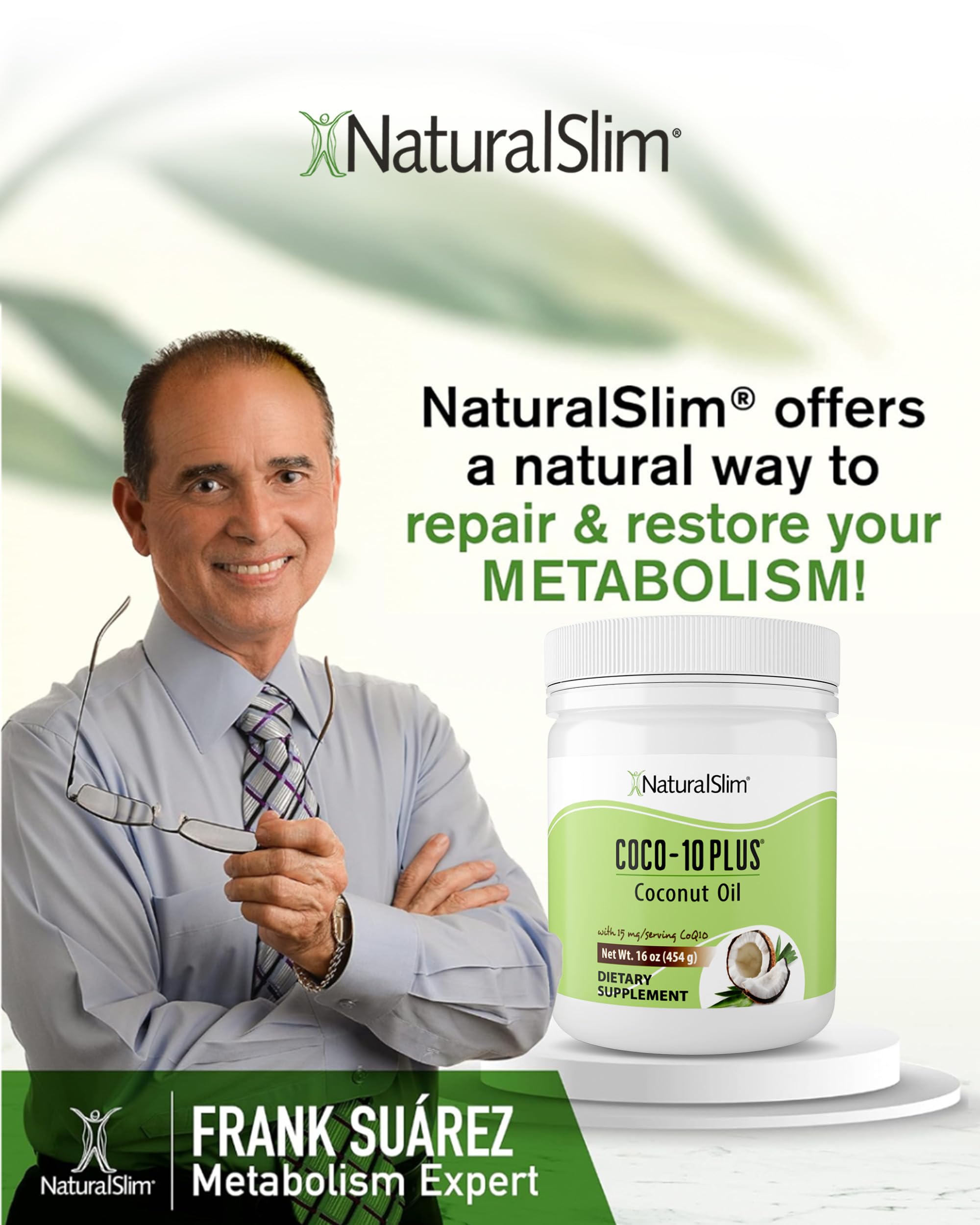 NaturalSlim coconut oil texture close-up showing solid-to-liquid form