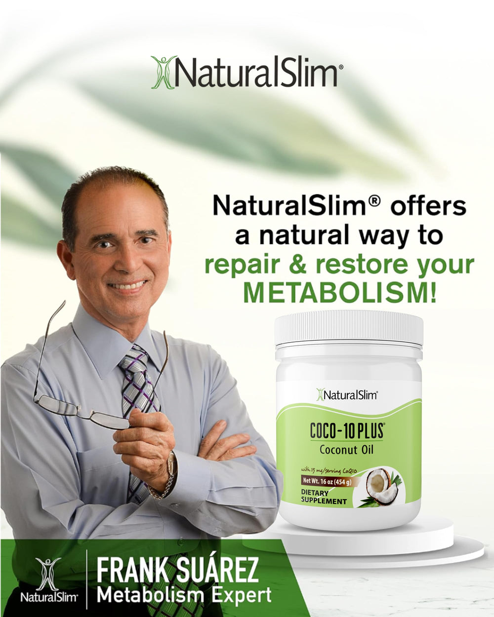 NaturalSlim coconut oil texture close-up showing solid-to-liquid form
