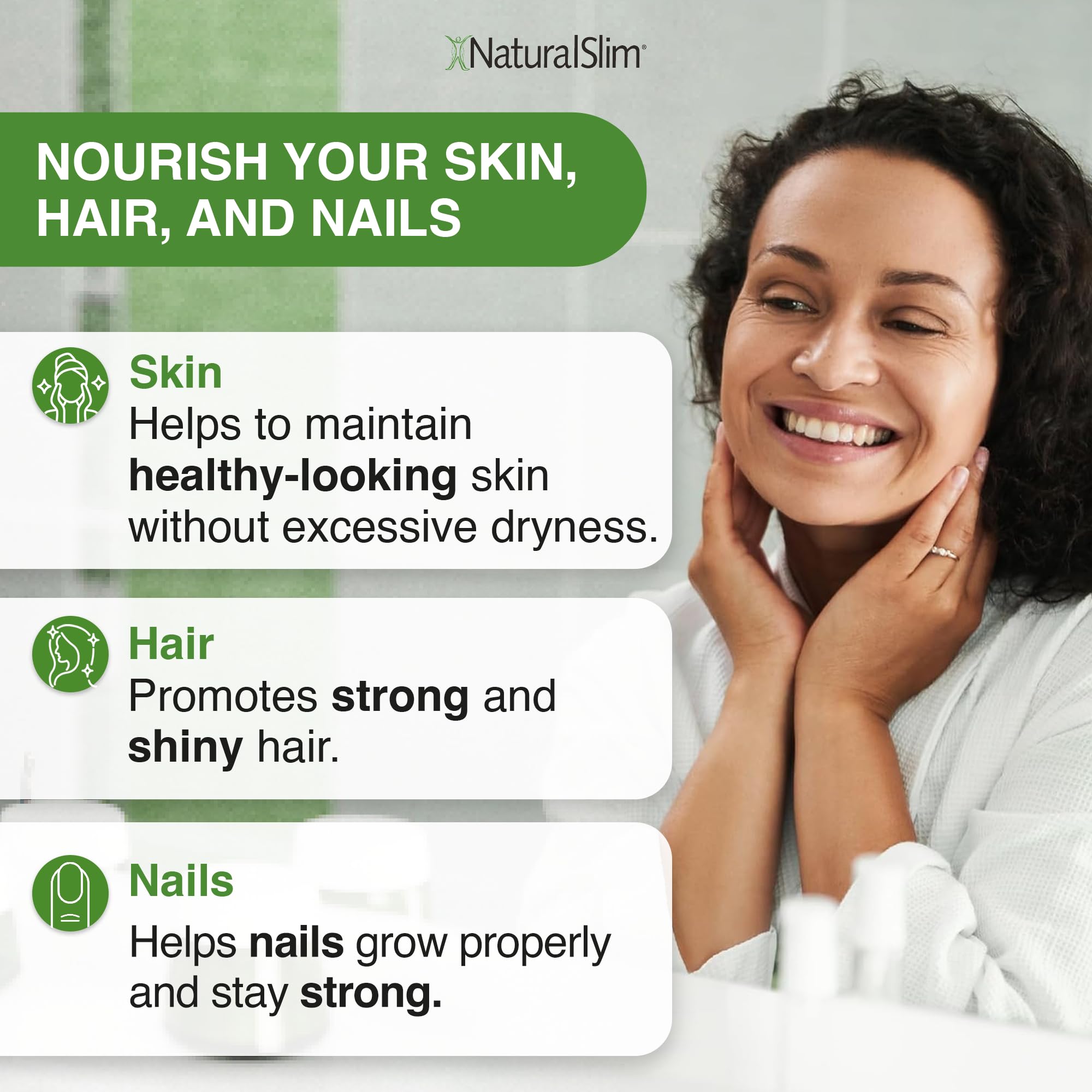 NaturalSlim flaxseed oil in salad dressing scene promoting easy meals.