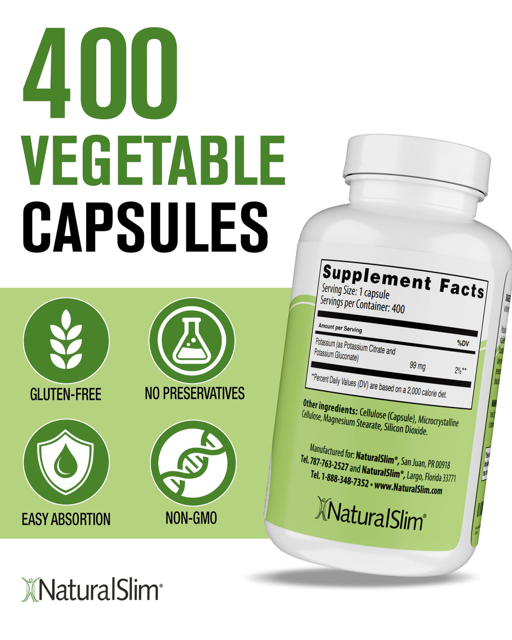 NaturalSlim Kadsorb label non-GMO emphasizes a pure, transparent formula.