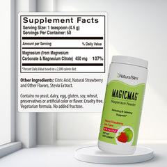 NaturalSlim MagicMag stirred into water for a calming beverage.