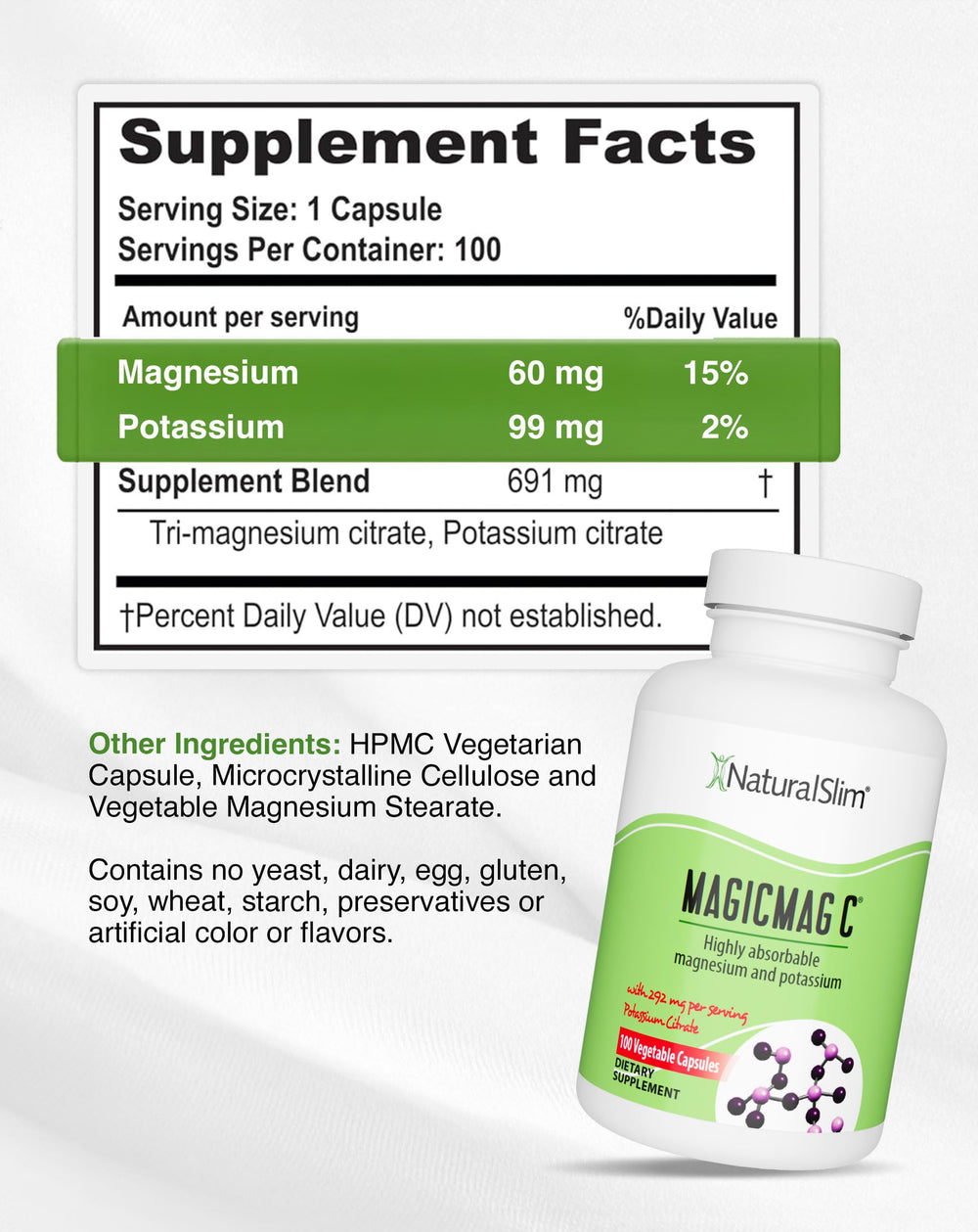 NaturalSlim MagicMag C supports gentle digestive balance