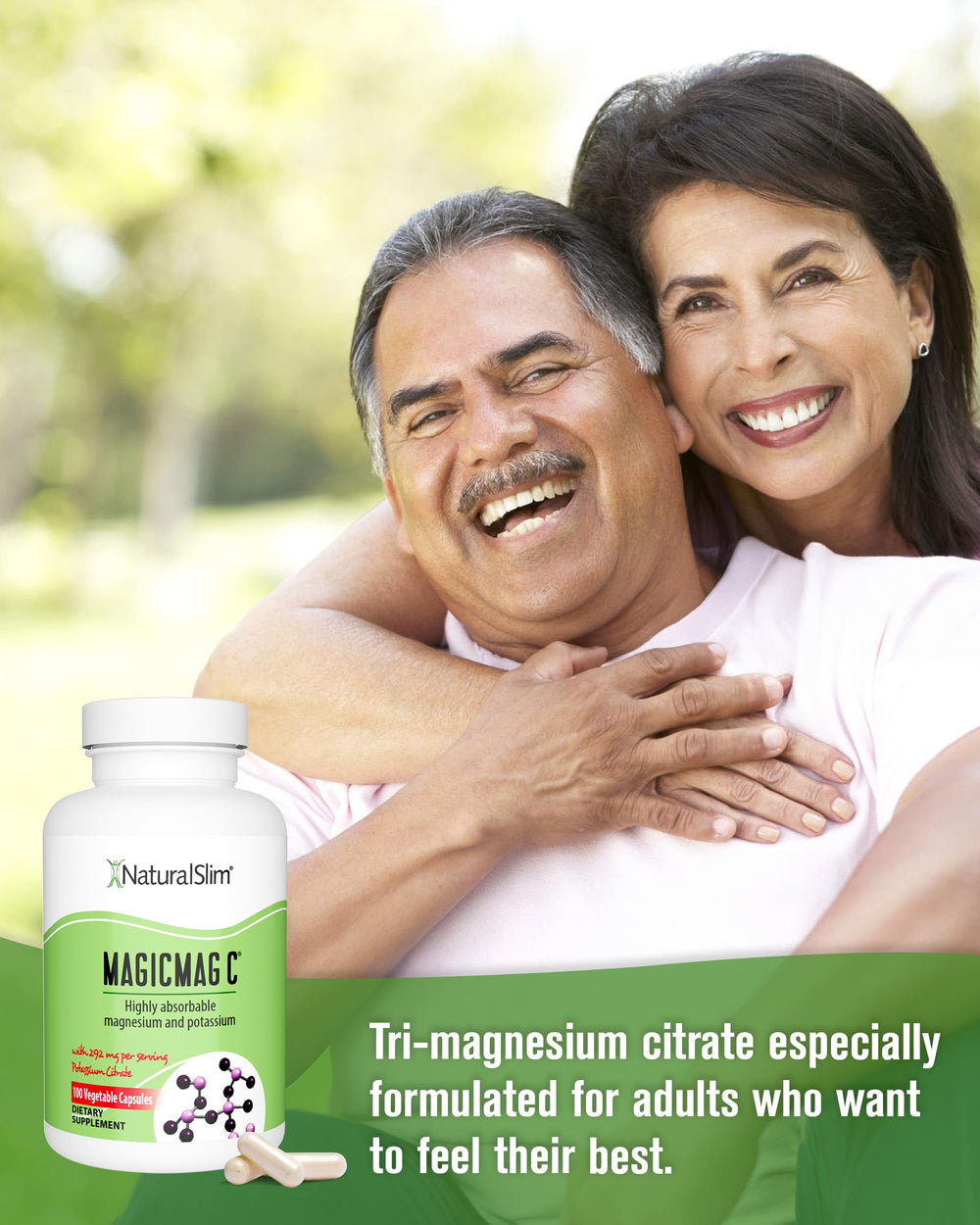 NaturalSlim MagicMag C capsules aiding post-workout muscle relaxation