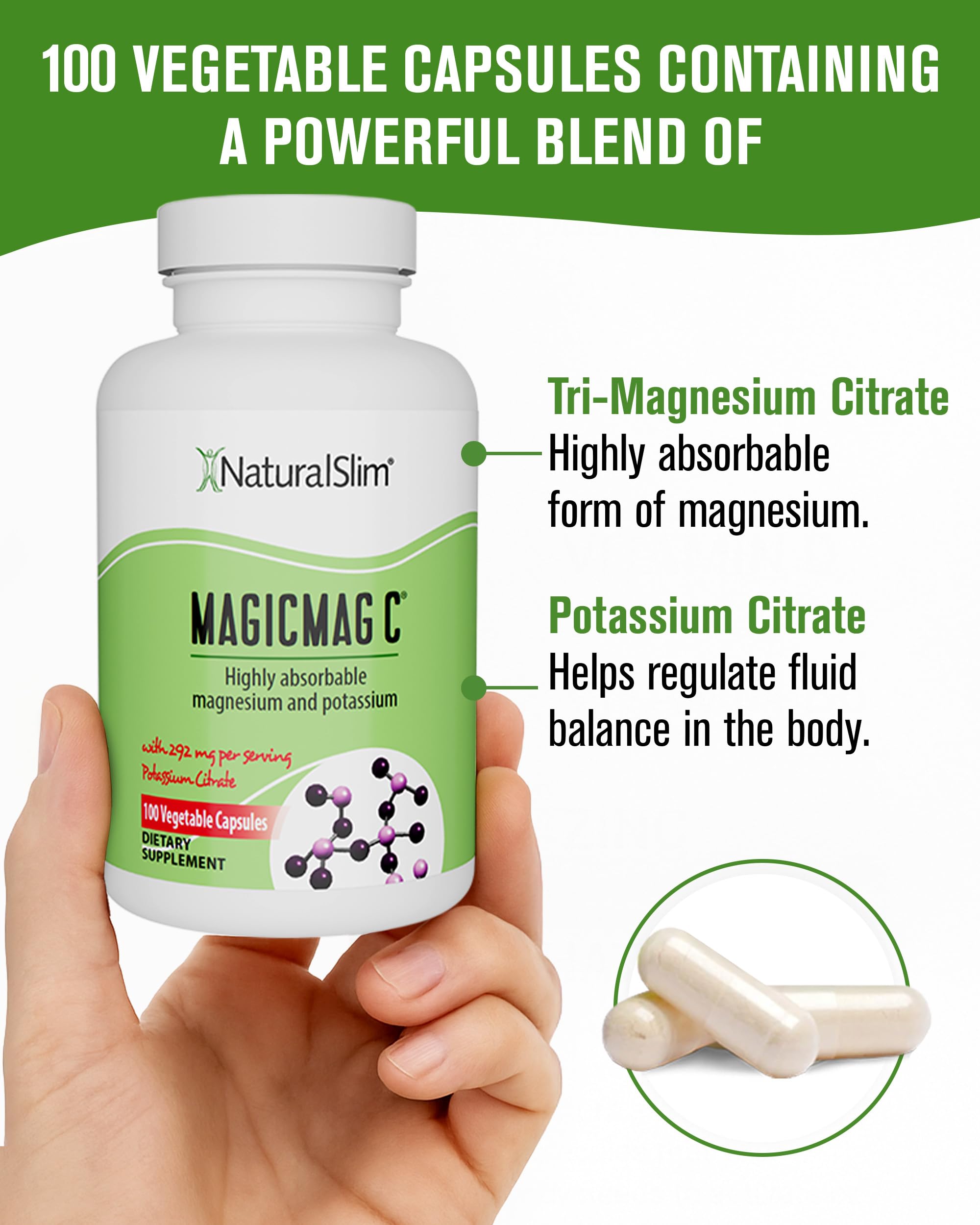 NaturalSlim MagicMag C on bedside table for restful sleep