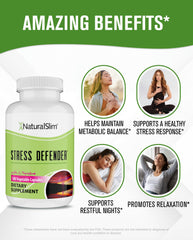 NaturalSlim Stress Defender box front with product name and plant-based formula