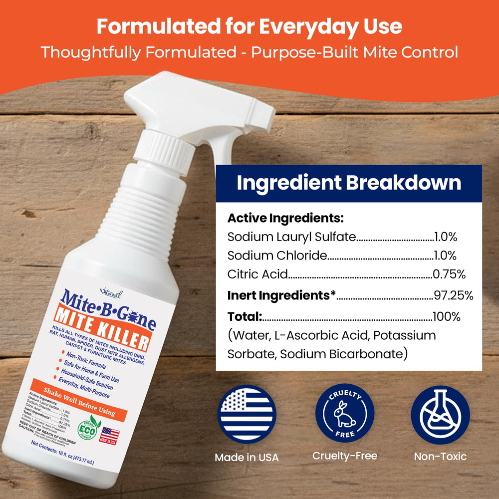 Naturasil furniture image demonstrates quick treatment for mites on surfaces.