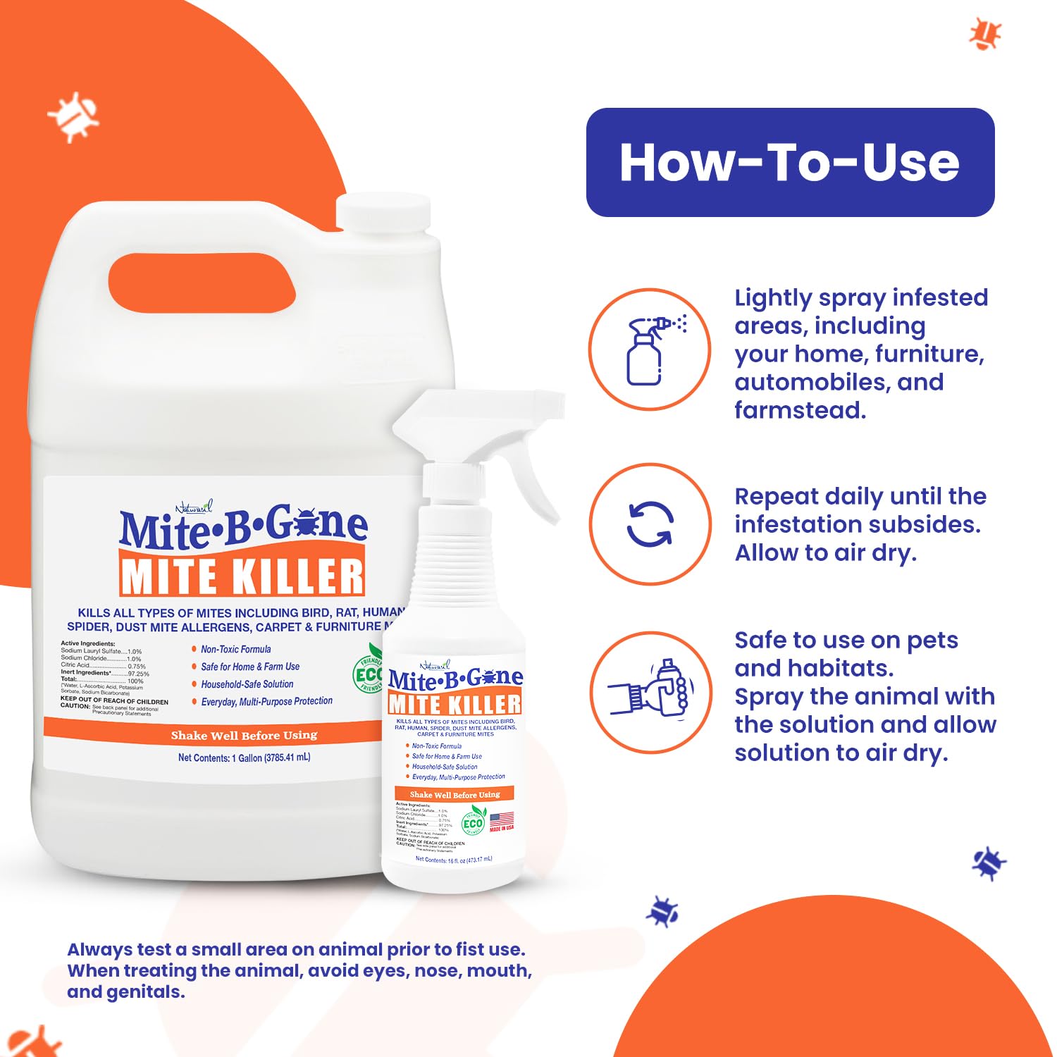 Naturasil Mite Killer Spray in a farm environment for livestock spaces.