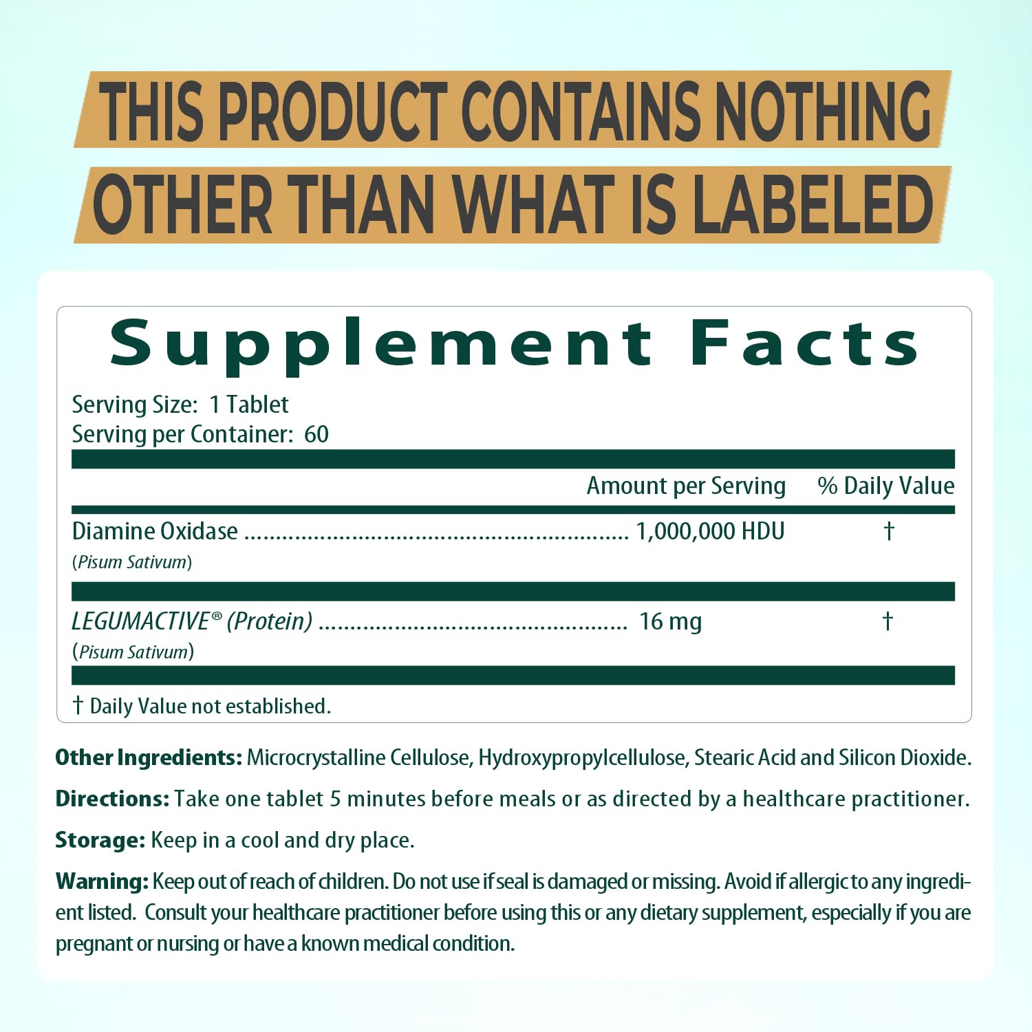 NaturDao Legumactive meal-use context shows how to take with food