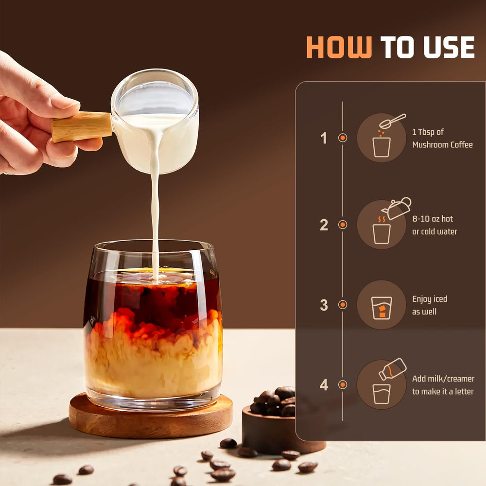 Nature Echo ready-to-brew mix supports quick daily ritual.
