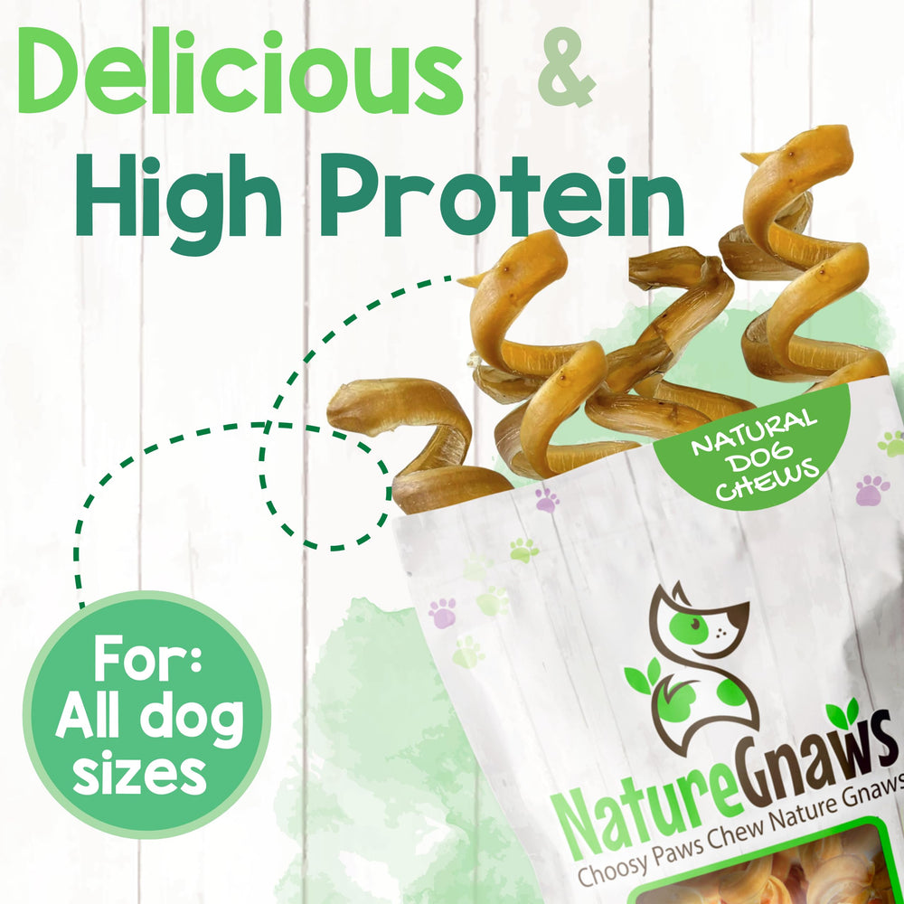 Nature Gnaws dental benefits chew action promotes cleaner teeth and fresher breath.