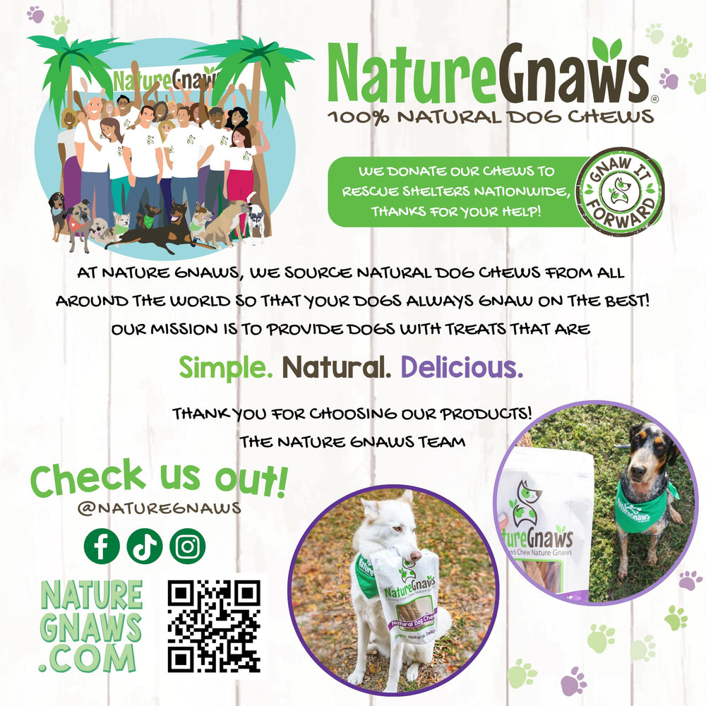 Nature Gnaws family-owned brand delivering 100 percent natural dog chews.