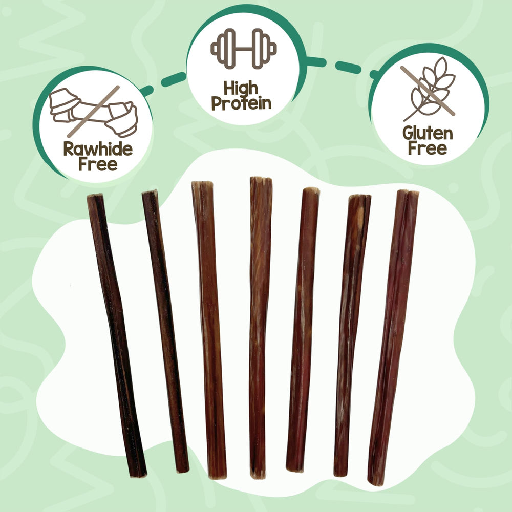 Nature Gnaws rawhide-free bully stick image, low-odor option for light chewers
