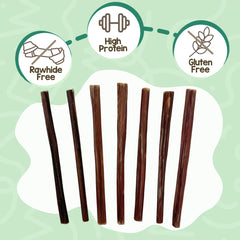 Nature Gnaws rawhide-free bully stick image, low-odor option for light chewers
