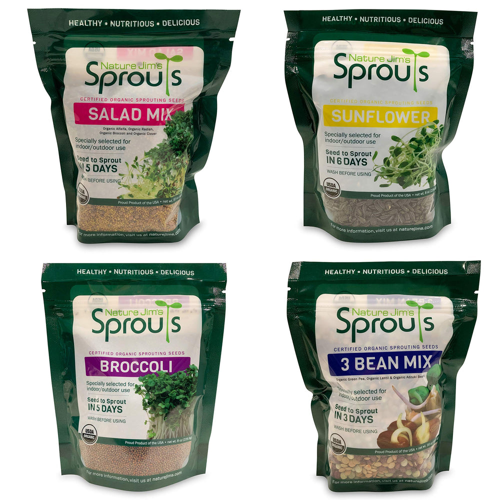 Nature Jim's Sprouts lentils seeds for quick home sprouts