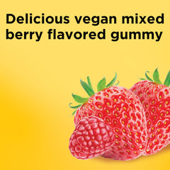 Nature Made Ashwagandha Gummies berry flavor closeup suggests tasty daily use.