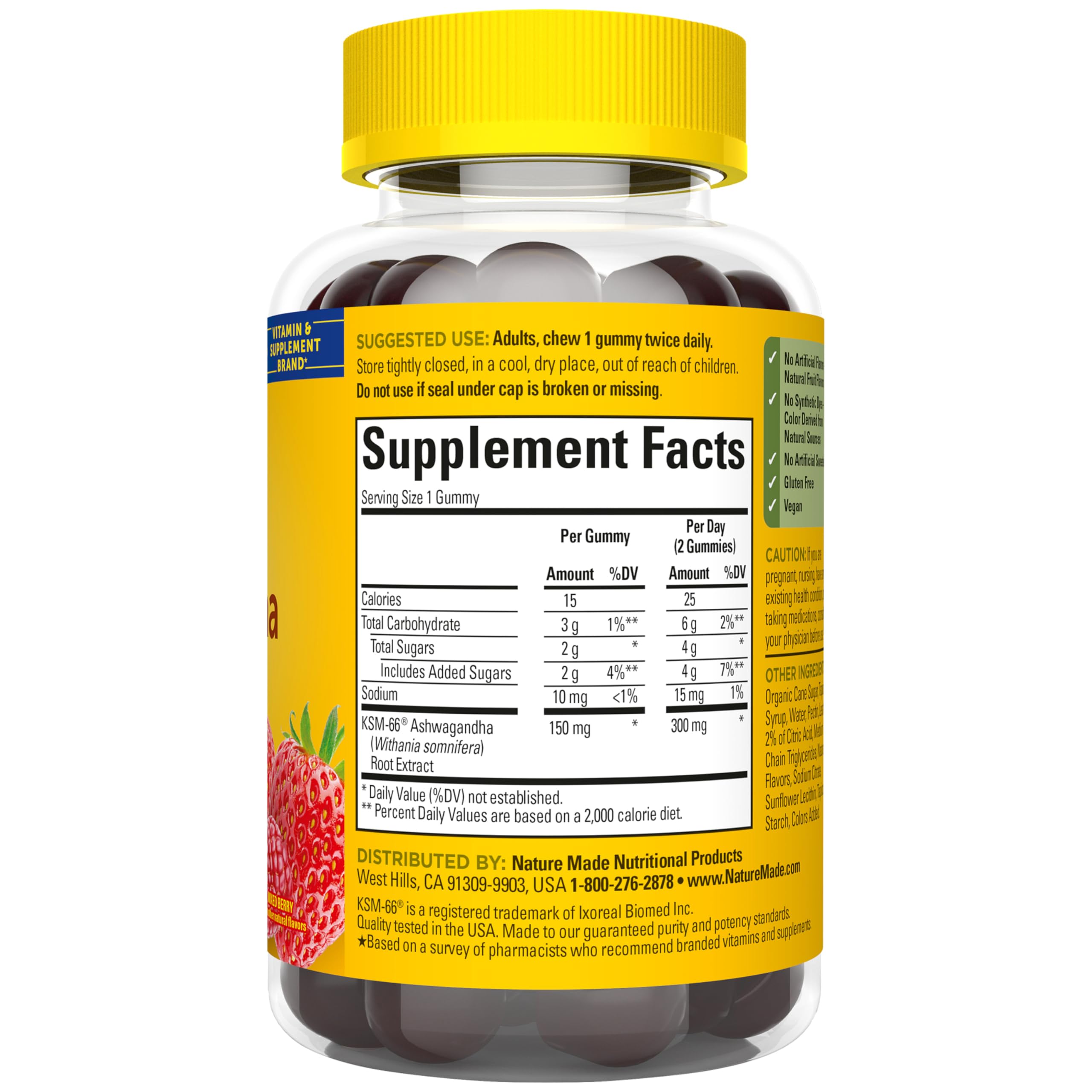 Nature Made Ashwagandha Gummies daily-use scenario at home or on-the-go.