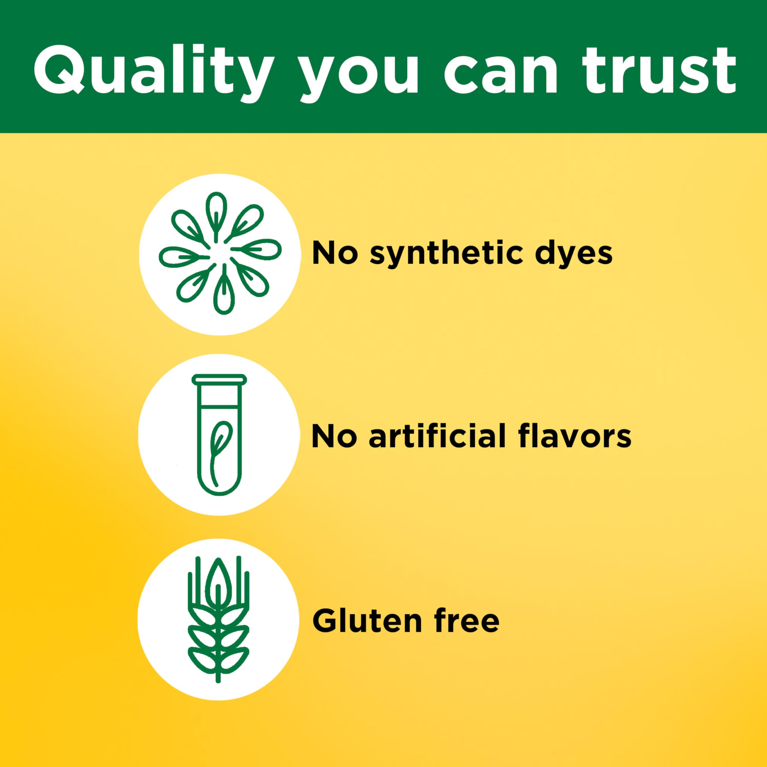Nature Made Vitamin B12 bottle showing gluten-free and no artificial flavors.