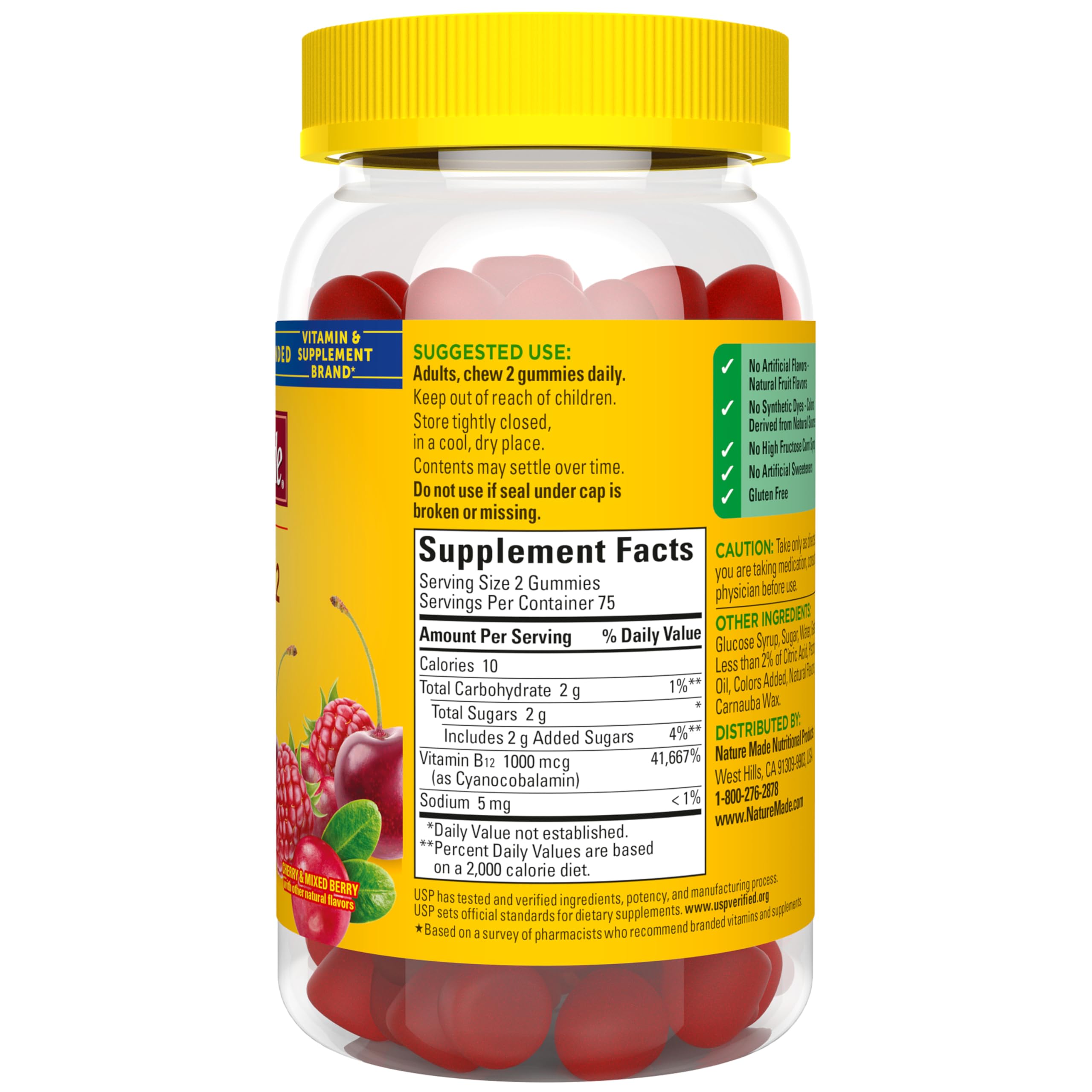 Nature Made B12 Gummies on-the-go lifestyle image for travel-friendly supplementation.