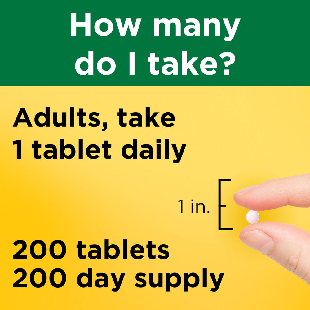 Nature Made B12 packaging on kitchen counter suggests easy daily use.