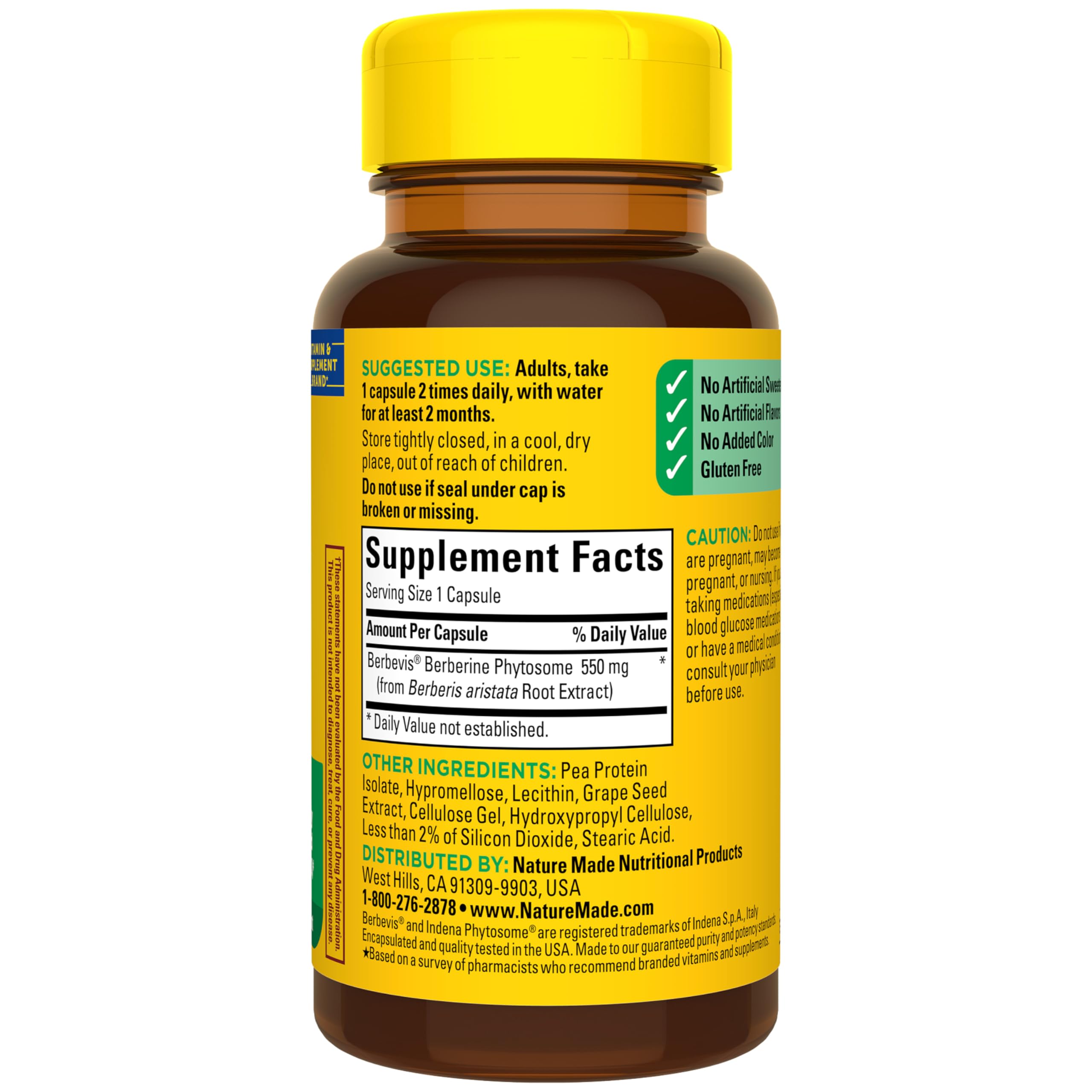 Wellness-minded user keeps Nature Made Berberine Phytosome within reach during daily routine.
