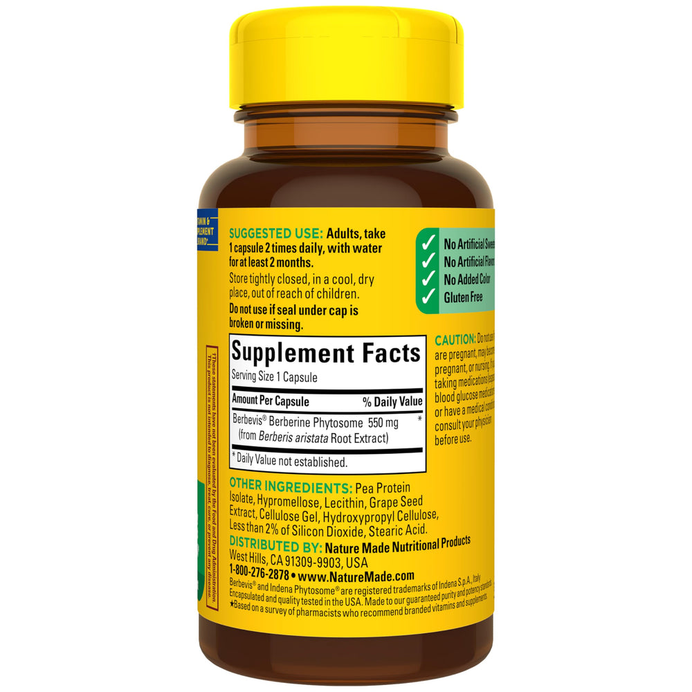 Wellness-minded user keeps Nature Made Berberine Phytosome within reach during daily routine.