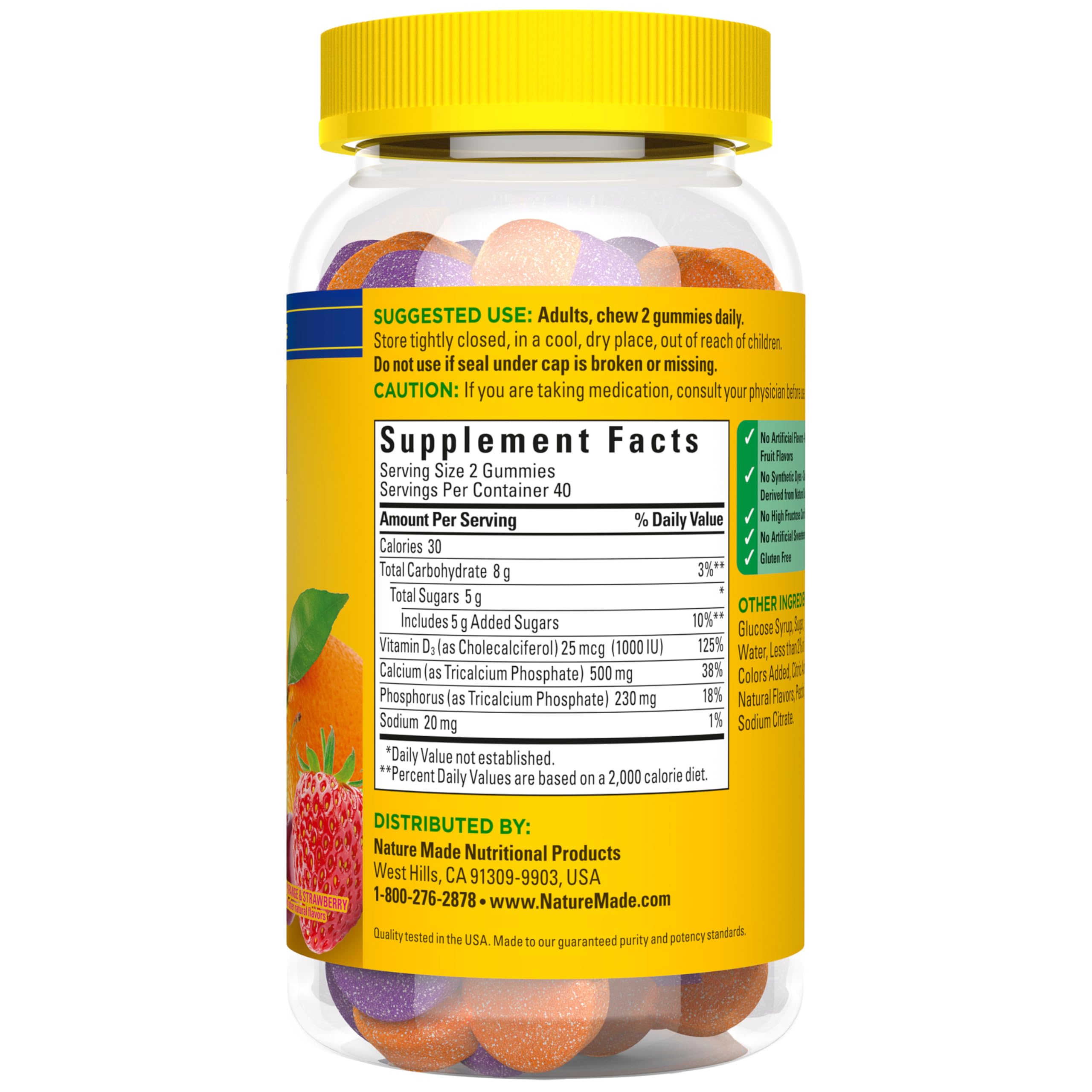 Nature Made Calcium Gummies on breakfast table for a simple daily routine