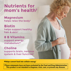 Nature Made Choline Capsules Bottle: supports baby brain and spinal cord development when taken with meals.
