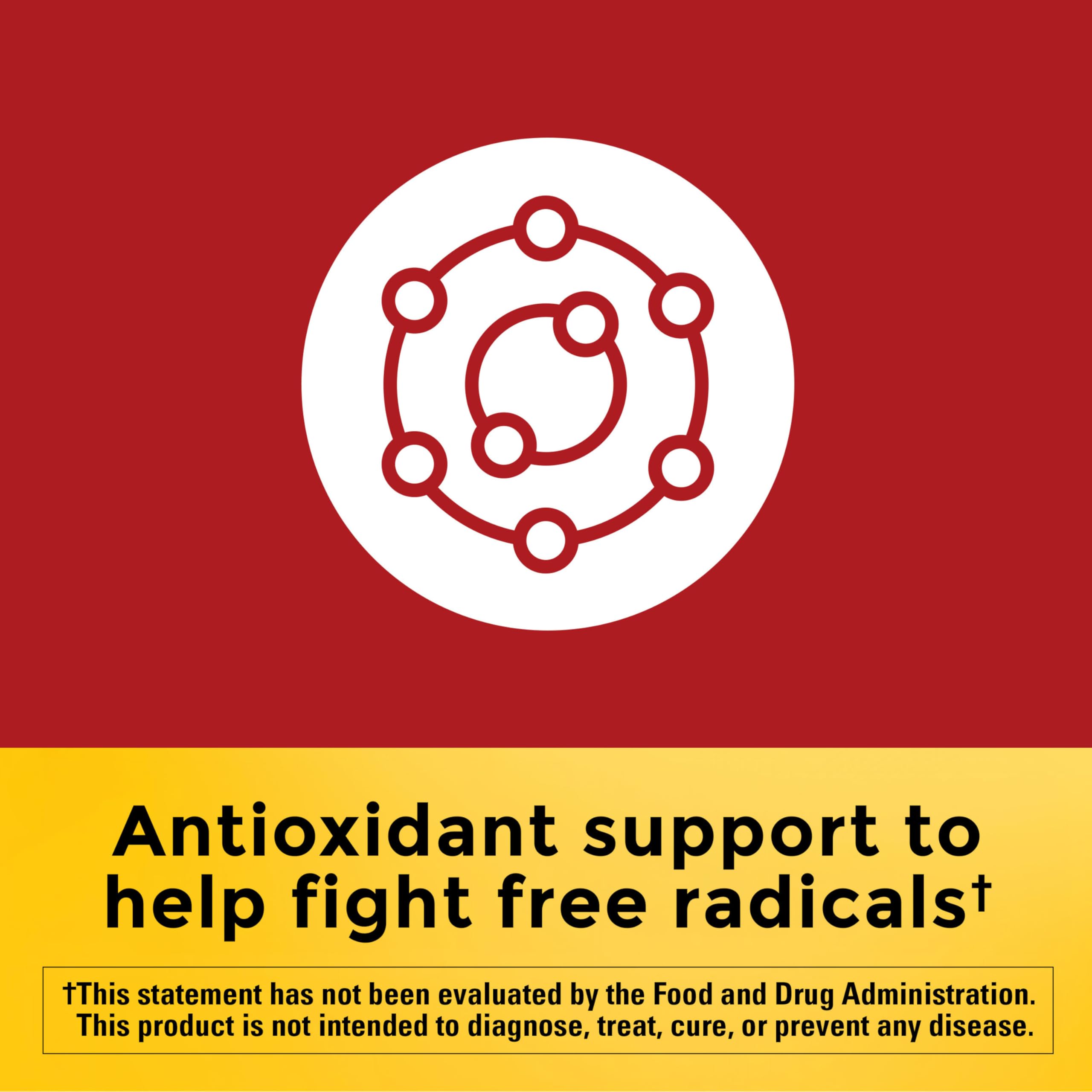Nature Made CoQ10 100 mg softgels label highlighting USP verification for quality