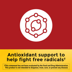 Close-up of Nature Made CoQ10 softgels highlighting antioxidant support.