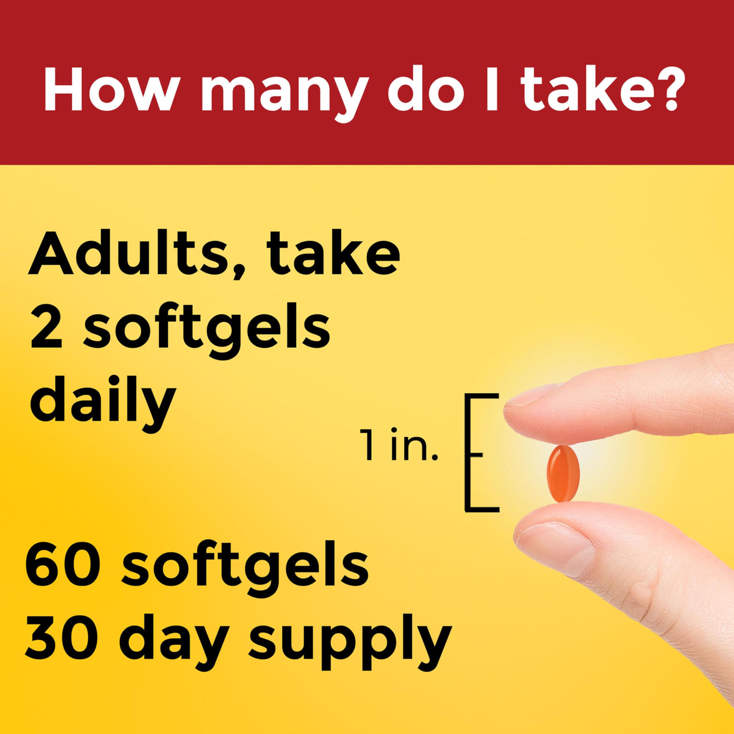 Nature Made CoQ10 60-count pack displayed for a one-month supply
