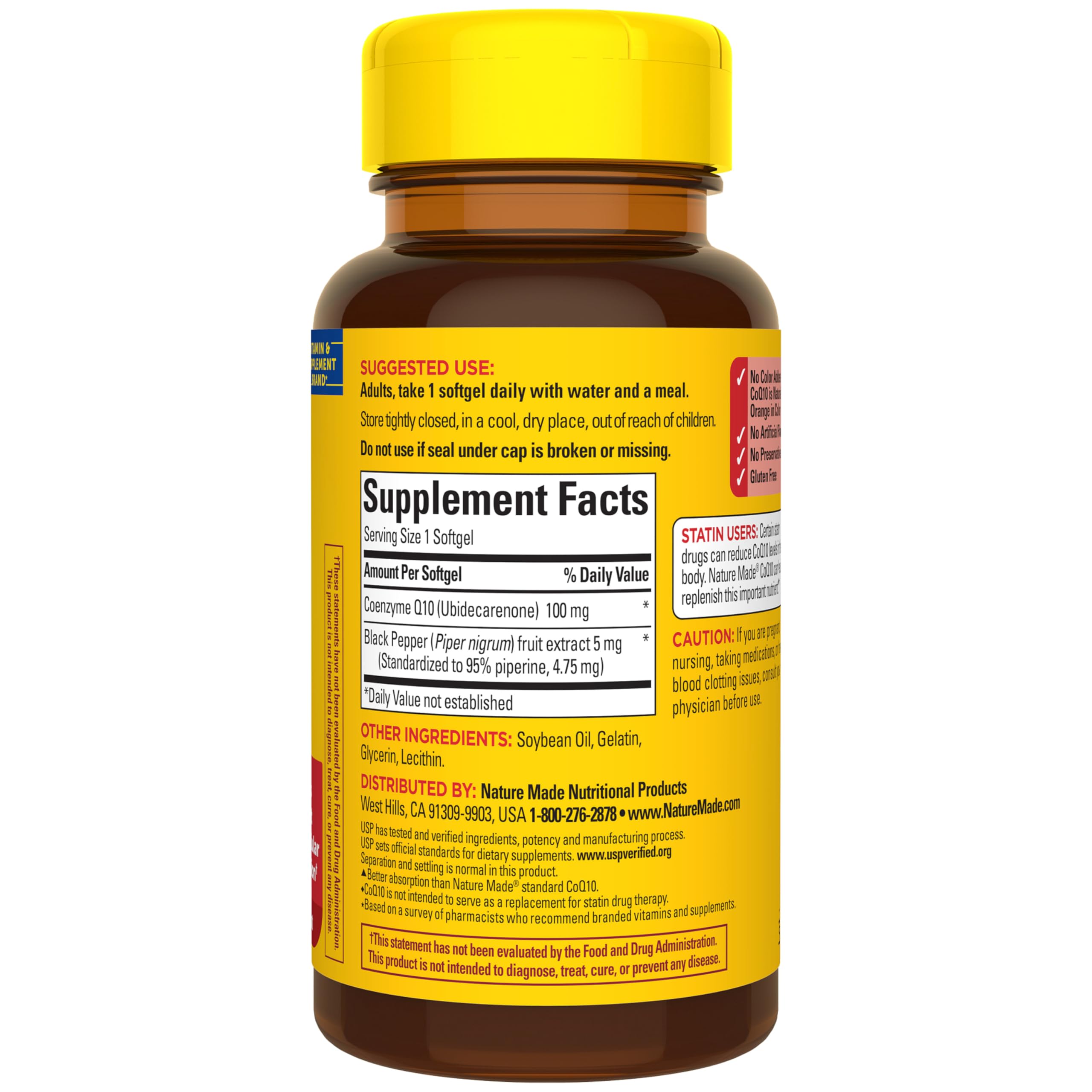 Nature Made CoQ10 fits into daily routine with softgels.