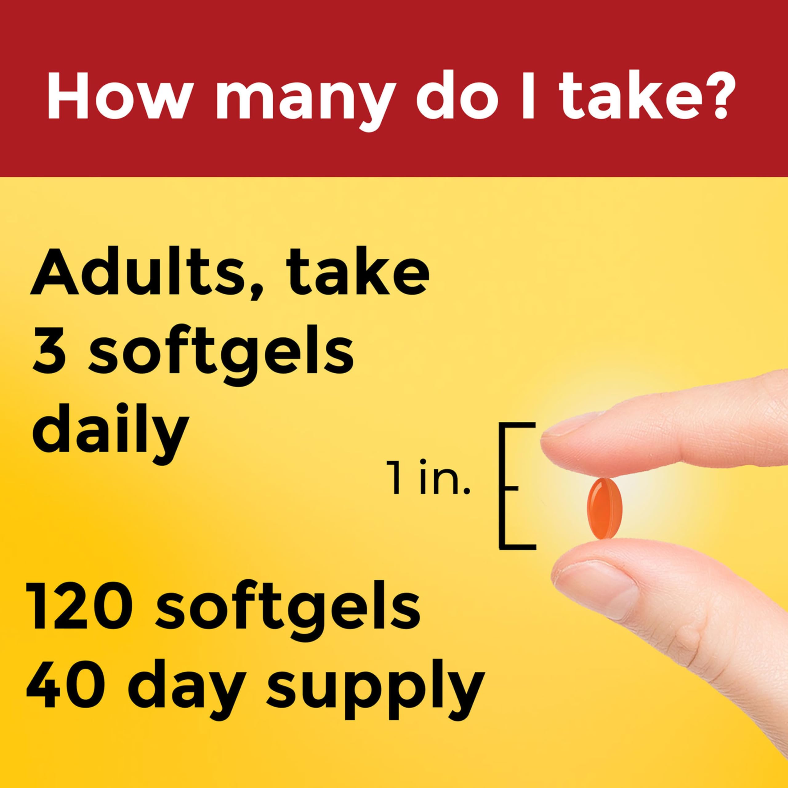 Nature Made CoQ10 packaging artwork showing energy support and easy daily use