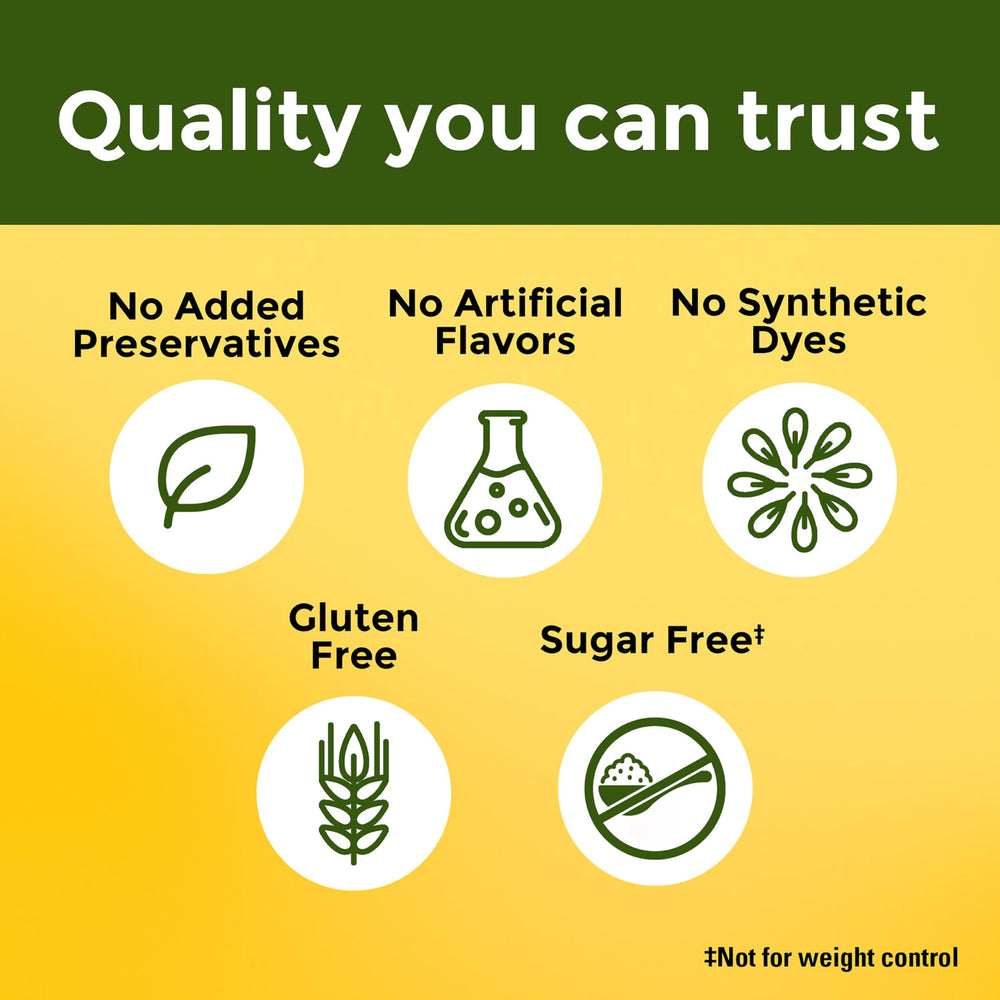 Nature Made Cranberry capsules with meals visual reinforces routine convenience