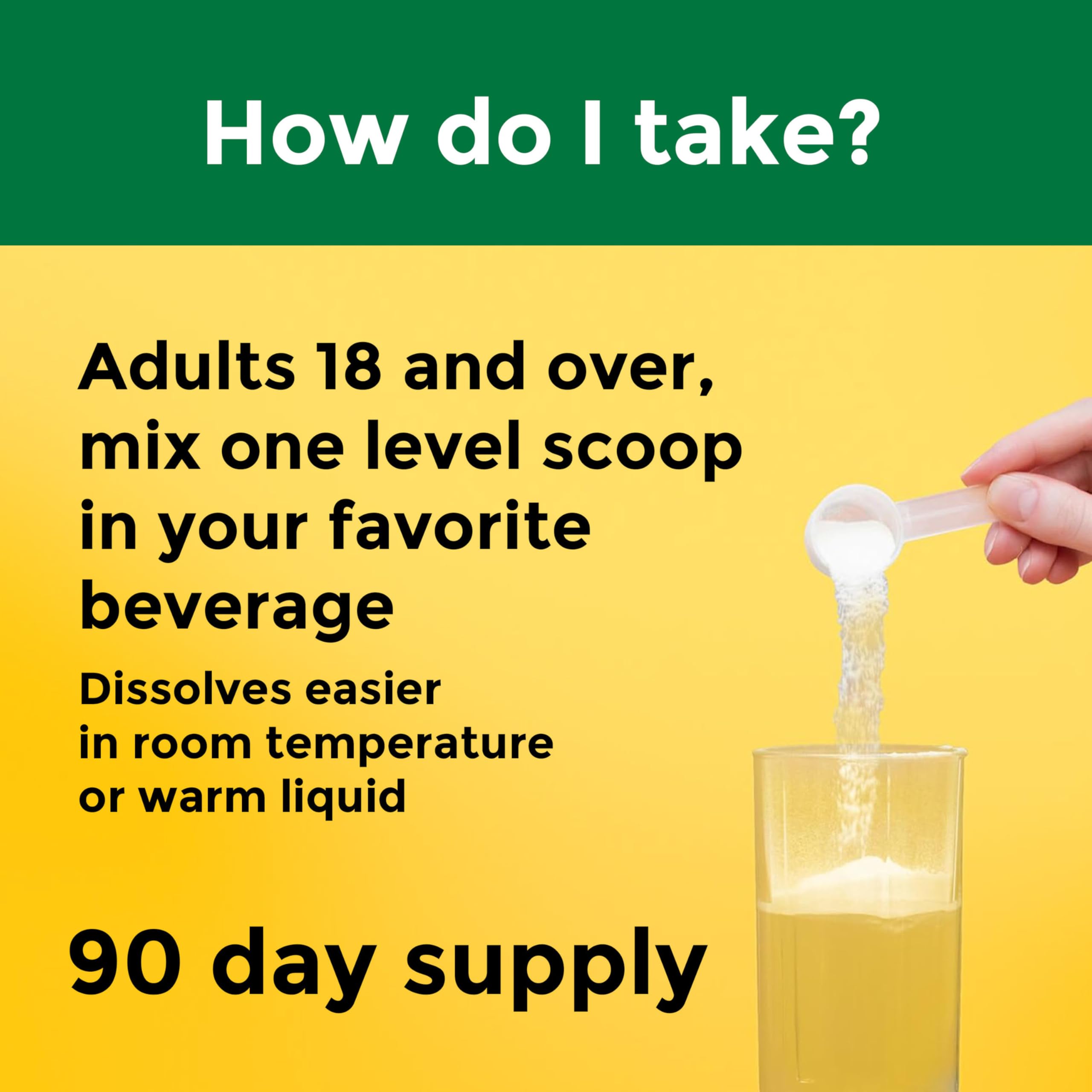 nature made creatine label close-up highlights ingredients and no preservatives