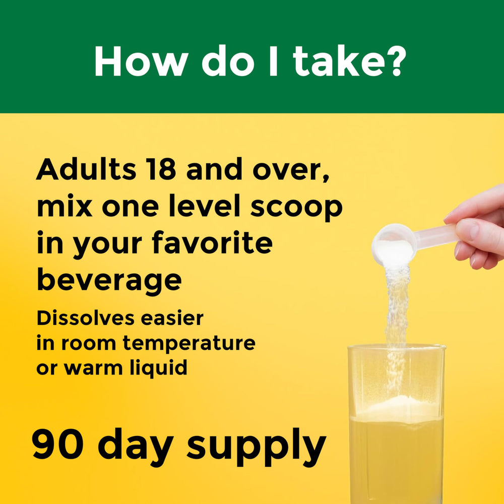 nature made creatine label close-up highlights ingredients and no preservatives