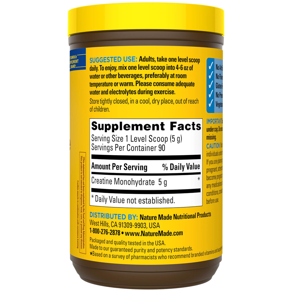 nature made creatine lifestyle photo reflects consistent training routine